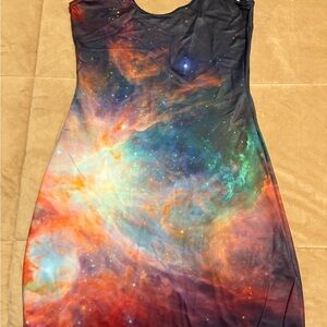 Blackmilk Cosmic Nebula bodycon Dress